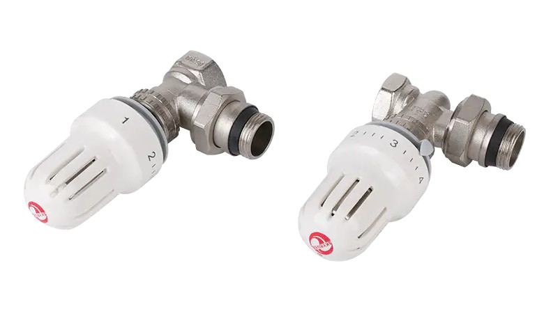 How does the thermostatic radiator valves handle water pressure fluctuations in the system? 